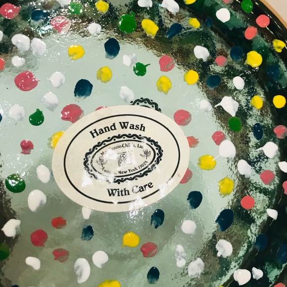 1983 McKenzie Childs Glass Bowl Retired item - Picture 8 of 8